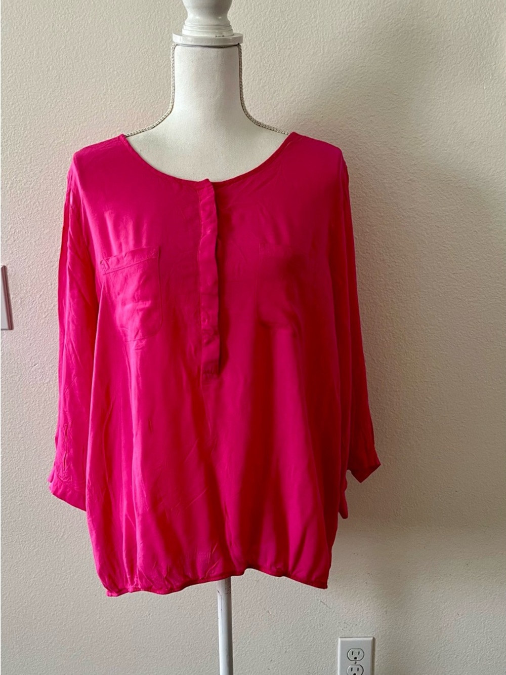 GAP Hot Pink Tunic Blouse
